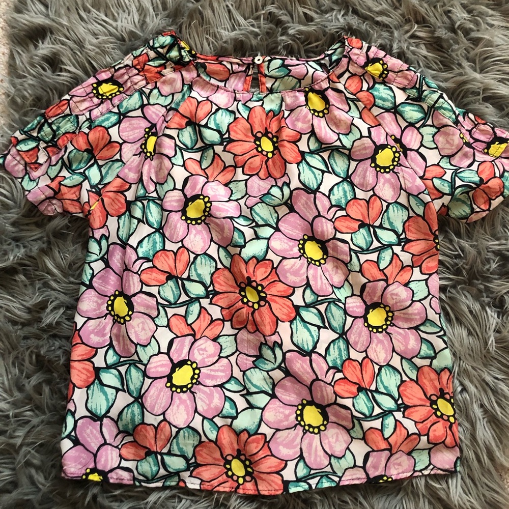 Silk Floral Blouse